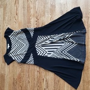 “3 for $30”  Cleo Fit & Flare Striped Pattern